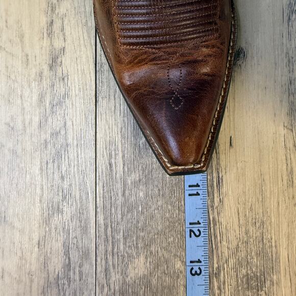 Ariat Women - Size 6B - Brown Heritage Snip Toe Cowboy Boots Style 10005908 - Picture 9 of 13